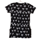 Black Aop Bow Frock